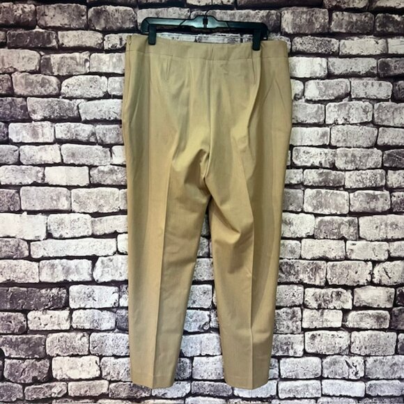 Talbots Khaki Heritage Style Dress Pants Size 14 - Picture 5 of 9